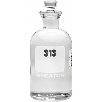 WHEATON Bottle: 300 mL, Robotic Stopper, 165 mm, Colorless, # Sequence: 313-336 - Glass Lab BOD Bottles