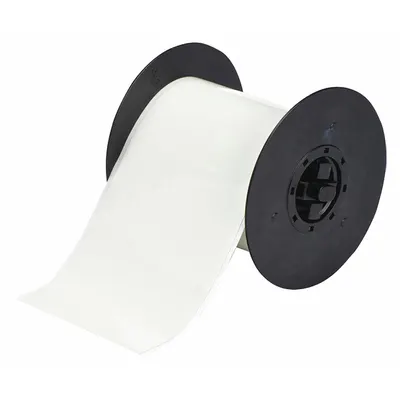 BRADY Continuous Label Stock: 4 in x 50 ft, Polyester, Green (Gloss) - Brady Thermal Transfer Continuous Label Rolls