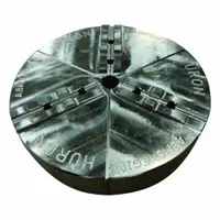 HURON Lathe Jaw: Round, Tongue and Groove, Aluminum, For 10 in Chuck, 4 in Ht (MPN A10MEHFG)