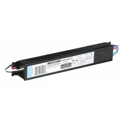 This ADVANCE LED driver powers UL Type C LED lamps, supporting 2 to 3 bulbs. It converts 120 to 277V AC input to 420V DC output at 0.51 A, with a minimum power output of 18 W. The driver has no dimming capability and is suitable for commercial and industrial lighting retrofits requiring non-dimmable operation.