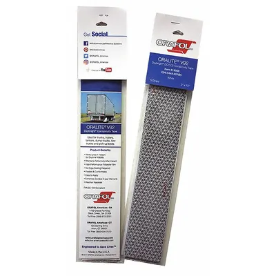 ORALITE Reflective Tape: Construction/Emergency Vehicles/Trucks and Trailers, White - Vehicle Reflective Strips