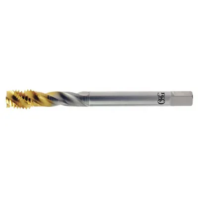 OSG Spiral Flute Tap: M6x1 Metric, D3 / 4H-6H, 2 Flute - Spiral-Flute Taps for Steel & Stainless Steel