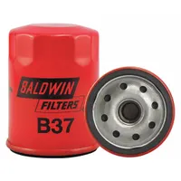 BALDWIN FILTERS Oil Filter: B37, LF3615, 3/4"-16 Thread Size, 3 1/2 in Overall Ht, Oil, Cellulose