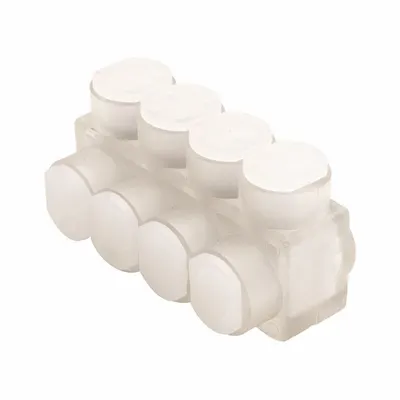 BURNDY Multitap Connector: 4 Port, Single-Sided Entry, 10 AWG – 250 kcmil Wire Size - Dry-Location Single-Sided Entry Multitap Connectors