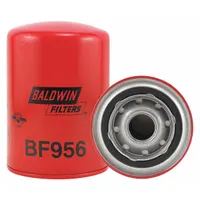 BALDWIN FILTERS Fuel Filter: Spin-On, 3 11/16 in Outside Dia, 1-12 Thread Size, Cellulose, BF956