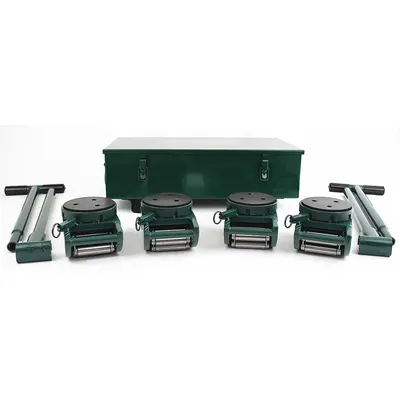 HILMAN ROLLERS Machine Roller Kit: 30,000 lb, 5 in Deck Ht, 5 7/8 in L x 5 7/8 in W - Machine Roller Kits