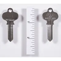 Key Blank: Compatible with Segal Locks, Key ID # SE1, Brass, Nickel Plated (MPN 1022-SE1)
