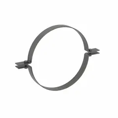 This riser clamp is designed to support vertical runs of 20 in pipe. It has a 30 in overall length and a load capacity of 2,900 lb. The clamp is made of hot dipped galvanized steel for corrosion resistance. It is used in industrial plumbing, HVAC, and process piping applications to secure pipe risers.