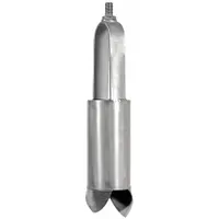 AMS Soil Auger Head: Carbon Steel Bail/Carbon Steel Cylinder, 5/8 in Connection Size, Threaded (MPN 400.06)