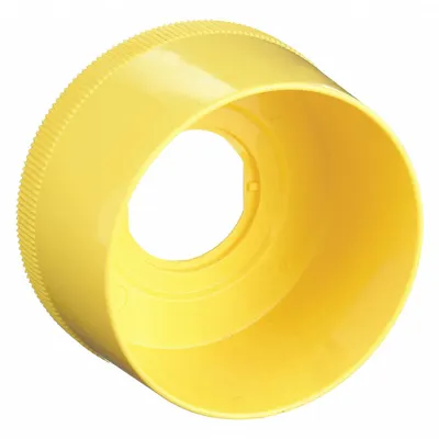 SCHNEIDER Pushbutton Guard: 22 mm Panel Mounting Hole Dia, Yellow, Plastic - Guards for Push Buttons