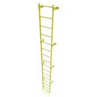 TRI-ARC Ladder,Steel,Standard Fixed,16-Rung: 16 ft Overall Ht, 25 in Overall Wd, Steel, 16 Rungs (MPN WLFS0116-Y)