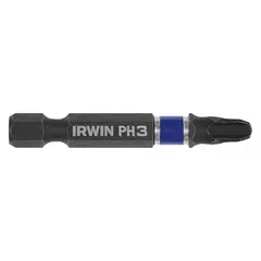This 2-pack of #3 Phillips impact bits features a hex shank for secure grip in impact drivers. The steel construction is suited for driving PH3 fasteners in assembly and maintenance tasks. Compatible with standard impact drivers.