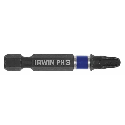 IRWIN Insert Bit: Insert Bit, Imperial/Metric, PH3 Bit Industry Size, #3 Bit Size - Impact Bits