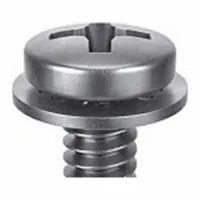 SEMS Screw: Internal Tooth, #2-56 Thread Size, 5/16 in Lg, Stainless Steel, Passivated, Pan, 10 PK (MPN 1-PPI-2C-31)