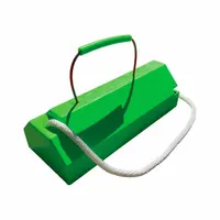 Aviation Chock: Urethane, 20 in Overall Lg, 8 in Overall Wd, 6 in Overall Ht, 1 Chocks, Green (MPN AC6820LRRPCHFLG)