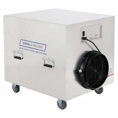 OMNIAIRE Negative Air Machine: Aluminum, Negative Air Pressure/Particulate Filtration - Lightweight Aluminum Negative Air Machines