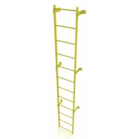 TRI-ARC Ladder,Steel,Standard Fixed,12-Rung: 12 ft Overall Ht, 25 in Overall Wd, Steel, 12 Rungs (MPN WLFS0112-Y)