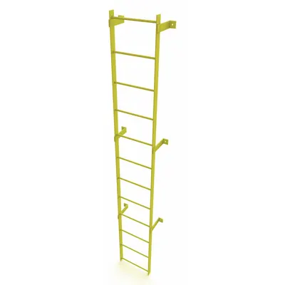 TRI-ARC Standard Fixed Ladder, Steel, 12 Rungs, 25 in Wide, Single Section - Fixed Ladders