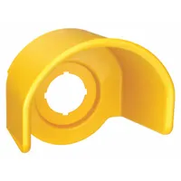 EATON Pushbutton Guard: 22 mm Panel Mounting Hole Dia, Yellow, M22 (MPN M22-XGPV)