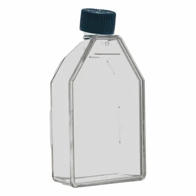 OEM Plastic Cell Culture Flask, Polystyrene, 55 mL, Sterile, Graduated with Closure - Plastic Cell Culture Flasks