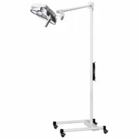 WALDMANN Exam Light: LED, 80,000 lux @ 1 m, Floor Stand, 4500K, 95 CRI, 30 W Watt, 100 to 240V AC (MPN D16135000)