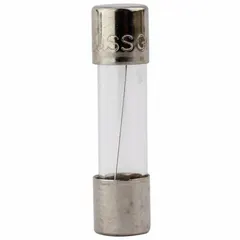 Fast-acting cylindrical fuse rated 6 A at 125 V AC. Measures 5 mm x 20 mm. Provides overcurrent protection for control circuits, instrumentation, and industrial equipment where quick response is required.