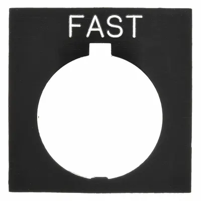 EATON Legend Plate: 30 mm Panel Mounting Size, Rectangular - Push-Button Rings & Plates