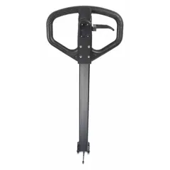 This handle kit is a replacement assembly for Dayton pallet jacks. It is constructed with a black rubber grip and steel components. Used to restore steering and lifting control during maintenance or repair of manual pallet jacks in warehouses and industrial facilities.
