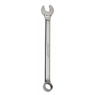 ABILITY ONE Combination Wrench: Alloy Steel, Chrome, 7/8 in Head Size, 12 1/2 in Overall Lg - SAE 12-Point Combination Wrenches