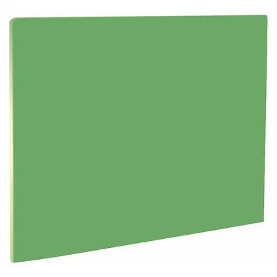 CRESTWARE Cutting Board: 20 in Overall Lg, 15 in Overall Wd, Green, Polyethylene - Cutting Boards