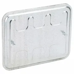 Flat access door for rectangular ducts, constructed from 16 ga steel with thumbscrews and 2 mounting studs. Rated for maximum temperature of 2,300°F. Used for inspection, cleaning, and maintenance of industrial ductwork in high-heat environments.