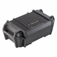 PELICAN Protective Case: Black, Stationary, 2.34 lb Wt, ABS/Polycarbonate (MPN R60)