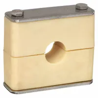 BEHRINGER PIPE SYSTEMS Beta Clamp: Smooth Bore, 316 Stainless Steel Clamp, Santoprene Cushion (MPN SBX7300-SP)