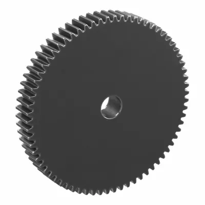 KHK GEARS Hubless Spur Gear: Module m 2, 70 Teeth, 18 mm Bore Dia, Black Oxide Coated Carbon Steel - Hubless Metric Spur Gears
