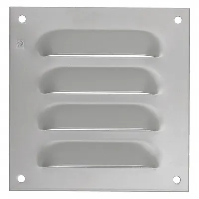 HOFFMAN Louvered Vent Kit: Louver Plate Kit, Mild Steel, 5.62 in Overall Ht, 5.5 in Overall Wd - Louver Plate Kits
