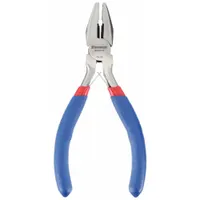 Linemans Plier: Flat, 4 1/2 in Overall Lg, 3/4 in Jaw Lg, 1/4 in Jaw Wd, 1/4 in Jaw Thick