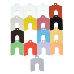 This 170-piece tabbed shim assortment in Trade Size A is made of yellow plastic. Each ungraded shim has width and length tolerances of +/-0.030 in and thickness tolerance of +/-5%. Used for precision alignment and gap filling in industrial machinery such as motors, pumps, and gearboxes.