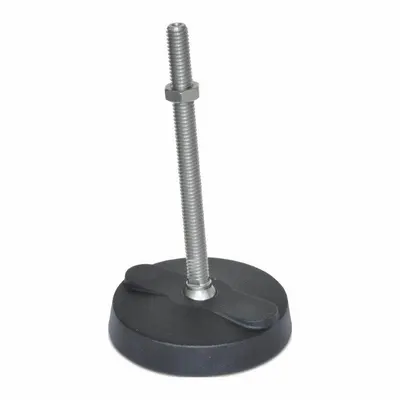 JW WINCO Male-End Leveling Mount: Swiveling Stud, M16 Thread Size, 80 mm - Swivel Male Leveling Mounts