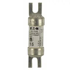 CSA-certified time-delay fuse rated 15 A at 600 V AC. Part of the CIF21 series, it provides overcurrent protection with a time-delay characteristic to accommodate inrush currents common in motors, transformers, and other inductive loads in industrial circuits.