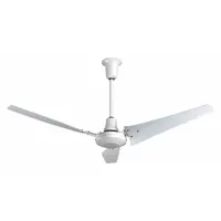 VES Ceiling Fan: 6,619 cfm Airflow, 60 in Blade Dia, 3 Speeds, 120V AC, Single Phase, White, 0.97 A (MPN INDC60ODP)