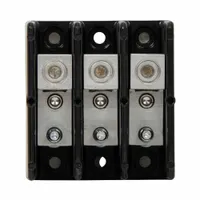 BUSSMANN Power Distribution Block: Open, Lug, Stud, 14 AWG – 2/0 AWG For Line Side Wire Sizes (MPN 16280-3)