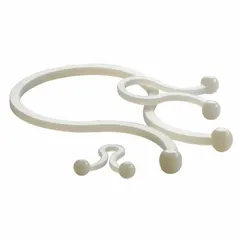 Nylon twist lock for bundling cables, wires, or hoses. Accommodates a maximum cable bundle diameter of 0.65 in. Natural color nylon construction for general-purpose use.