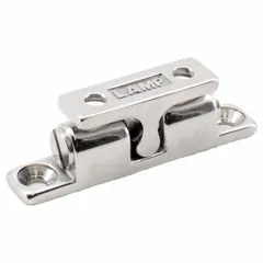 Grab catch with pull opening action for securing cabinet doors, access panels, and enclosures. Constructed of stainless steel. Measures 1/2 in height and 5/16 in width.