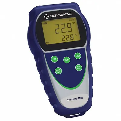 DIGI-SENSE Single-Input Thermistor Thermometer, -40 to 302°F, ±0.9°F Accuracy - Thermistor Meters without Data Output