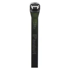 This all-purpose nylon cable tie is designed for bundling and securing wires and cables in indoor and outdoor installations. It has a nominal length of 8.5 inches, a width of 0.22 inches, and a maximum bundle diameter of 2 inches. The black color and UV-resistant material support outdoor use. Supplied in a 100-piece pack.