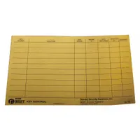 BEST Key Authorization Card: Paper, Holds Specific Key Markings (MPN G13)