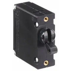 Panel Mount Circuit Breaker: 25 A Amps, 277V AC, 80V DC, Threaded Insert, 2.09 in Dp, 1/4 in Tab (MPN BA1-B0-34-625-121-D). Key specifications — Terminal Connection: 1/4 in Tab; AC Voltage Rating: 277V AC; DC Voltage Rating: 80V DC; Mounting Type: Threaded Insert.