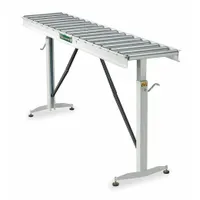 APPROVED VENDOR Material Support Table: 22 in Roller Wd, 15 in Overall Wd, 26 1/2 in Min. Ht, Steel (MPN HRT-70)