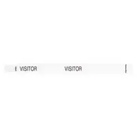 ID Wristband: Visitor, 10 in Overall Lg, 3/4 in Overall Wd, Tyvek®, White, 500 PK (MPN VIS-TA-09)