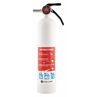 FIRST ALERT Fire Extinguisher: 2.5 lb Extinguisher Capacity, 1A:10B:C - Class ABC Fire Extinguishers